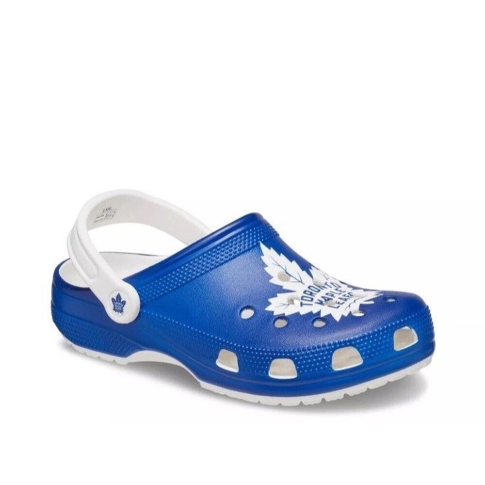Man's Casual Shoes Crocs NHL Toronto Maple Leafs Classic Clog Blue Size 12